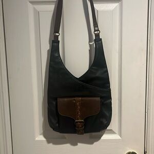 Vintage GAL Curve Strap
Black/Brown Hobo
Crossbody Handbag